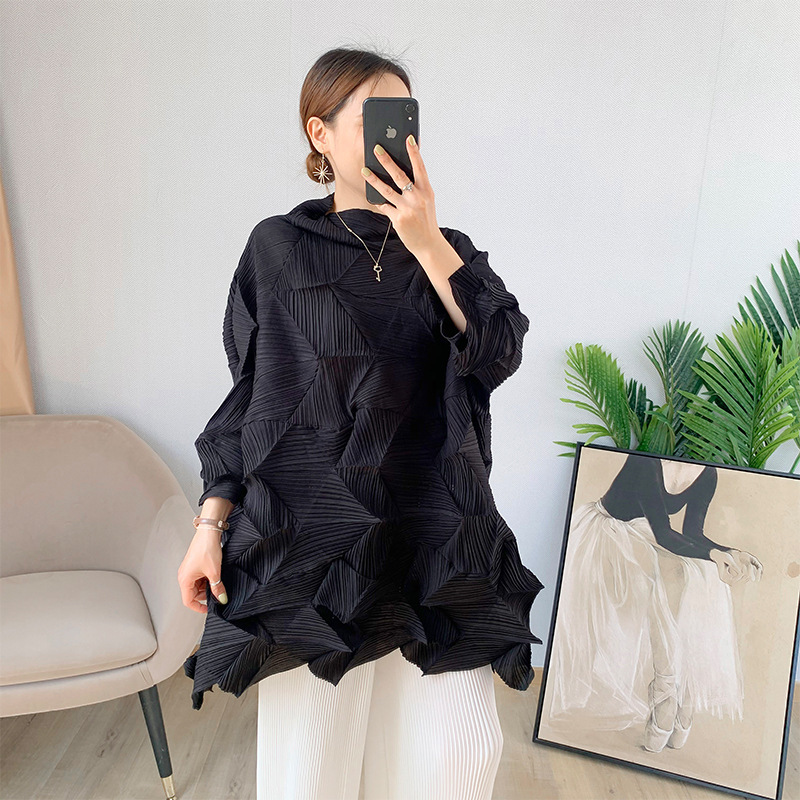 Diamond Pleated Oversized T-Shirt - Spring Loose Fit Plus Size (4).jpg