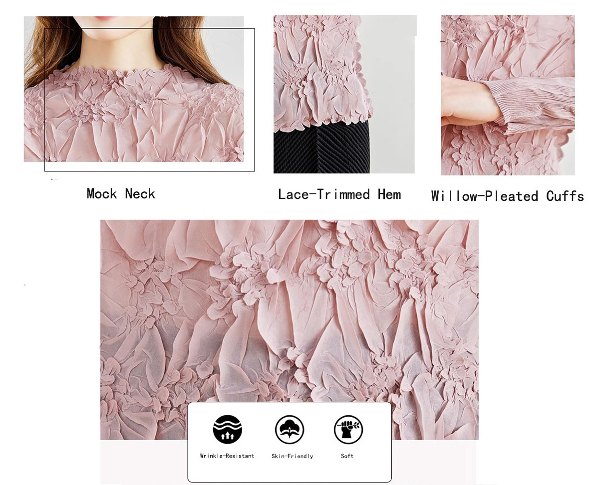Sleeve Pleated Blouse