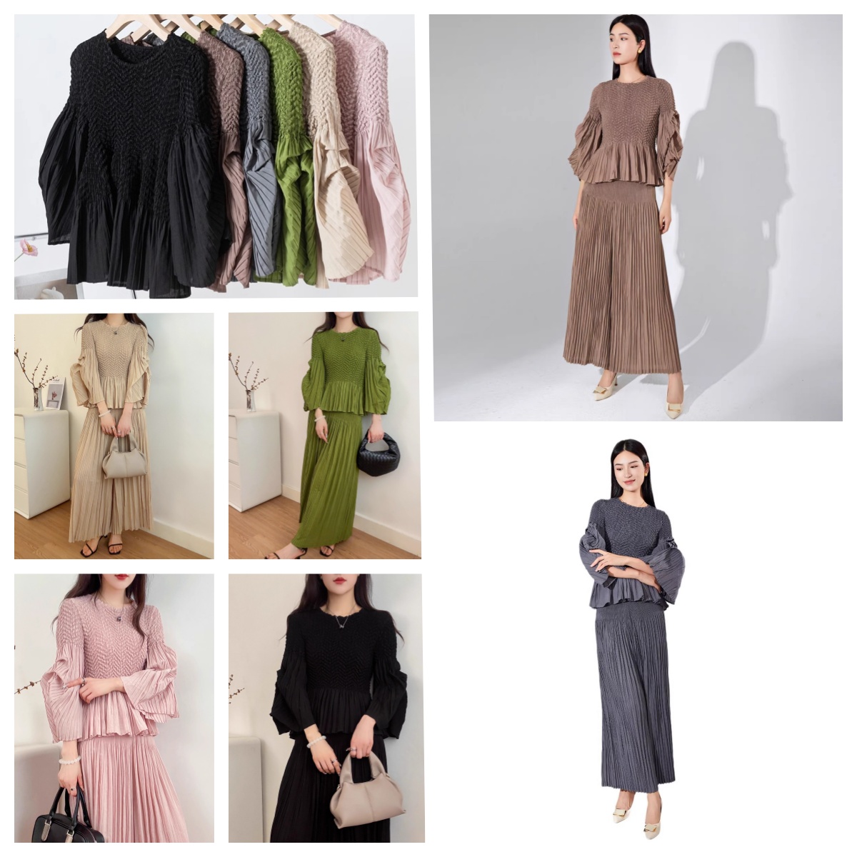 Sculptural Elegance|Pleated Suit Reloaded: 18 Colors Unlock Versatile Styles for Urban Elites