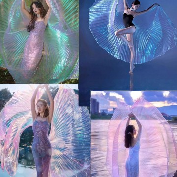 Iridescent Ruffle Ribbon Pleated Chiffon Trim Dress Wedding Decoration Craft Sewing